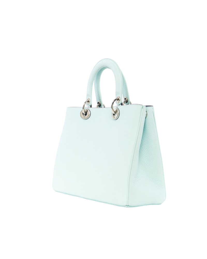 DIOR DIORISSIMO TOTE BAG MEDIUM BLUE BABY BLUE CALF SHW OB MA 1105 7102