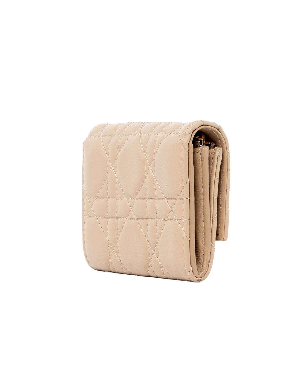 DIOR GLYCINE WALLET SHORT BEIGE LAMB SHW 47 MA 0293 05989