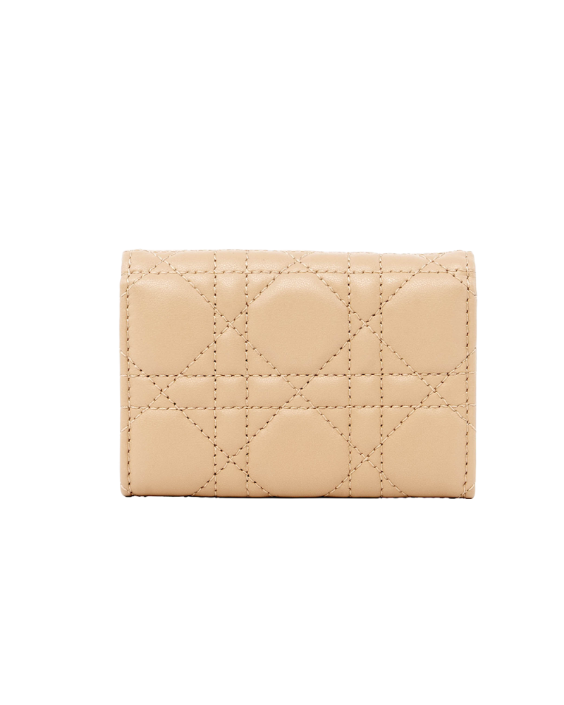 DIOR GLYCINE WALLET SHORT BEIGE LAMB SHW 47 MA 0293 05991
