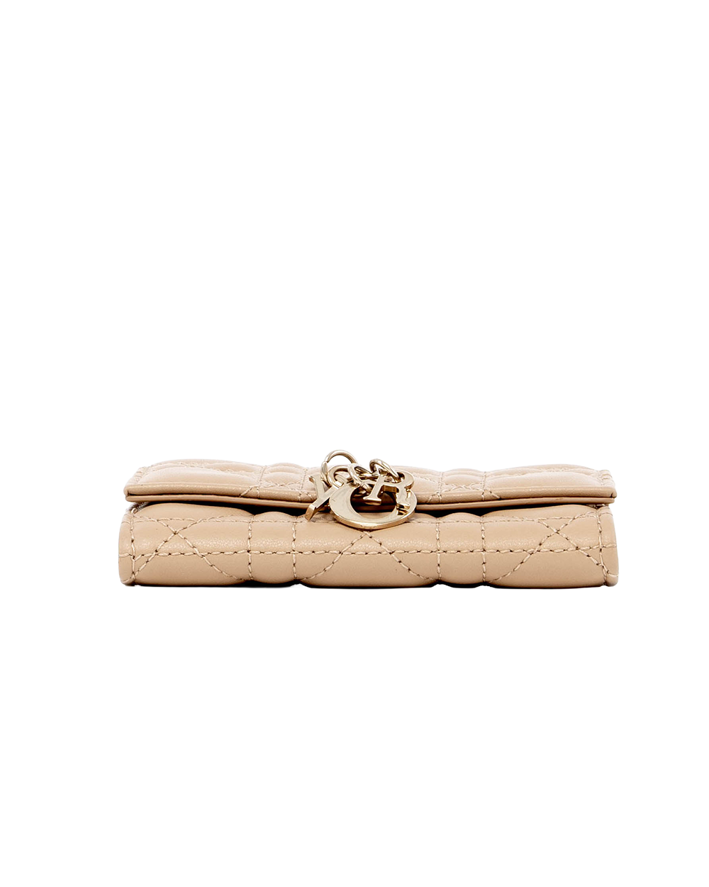 DIOR GLYCINE WALLET SHORT BEIGE LAMB SHW 47 MA 0293 05992