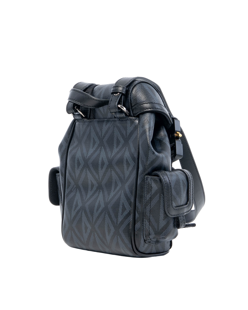 DIOR HIT THE ROAD BACKPACK MINI BLACK CANVAS BRHW 07302