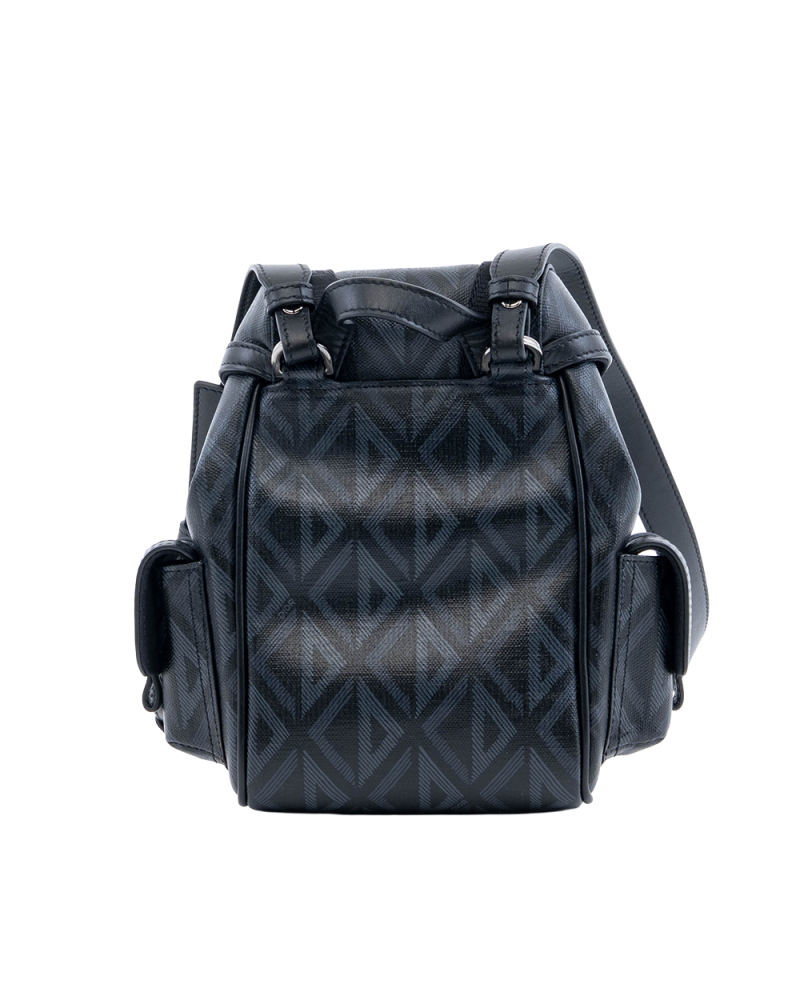 DIOR HIT THE ROAD BACKPACK MINI BLACK CANVAS BRHW 07303