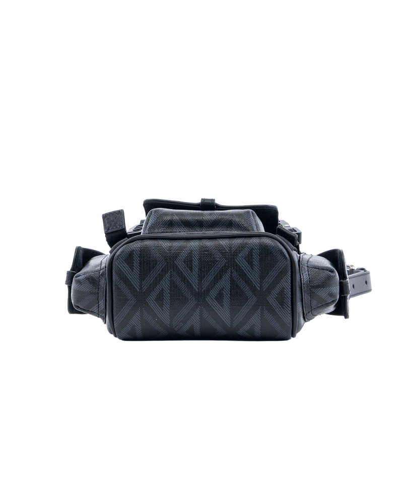 DIOR HIT THE ROAD BACKPACK MINI BLACK CANVAS BRHW 07304
