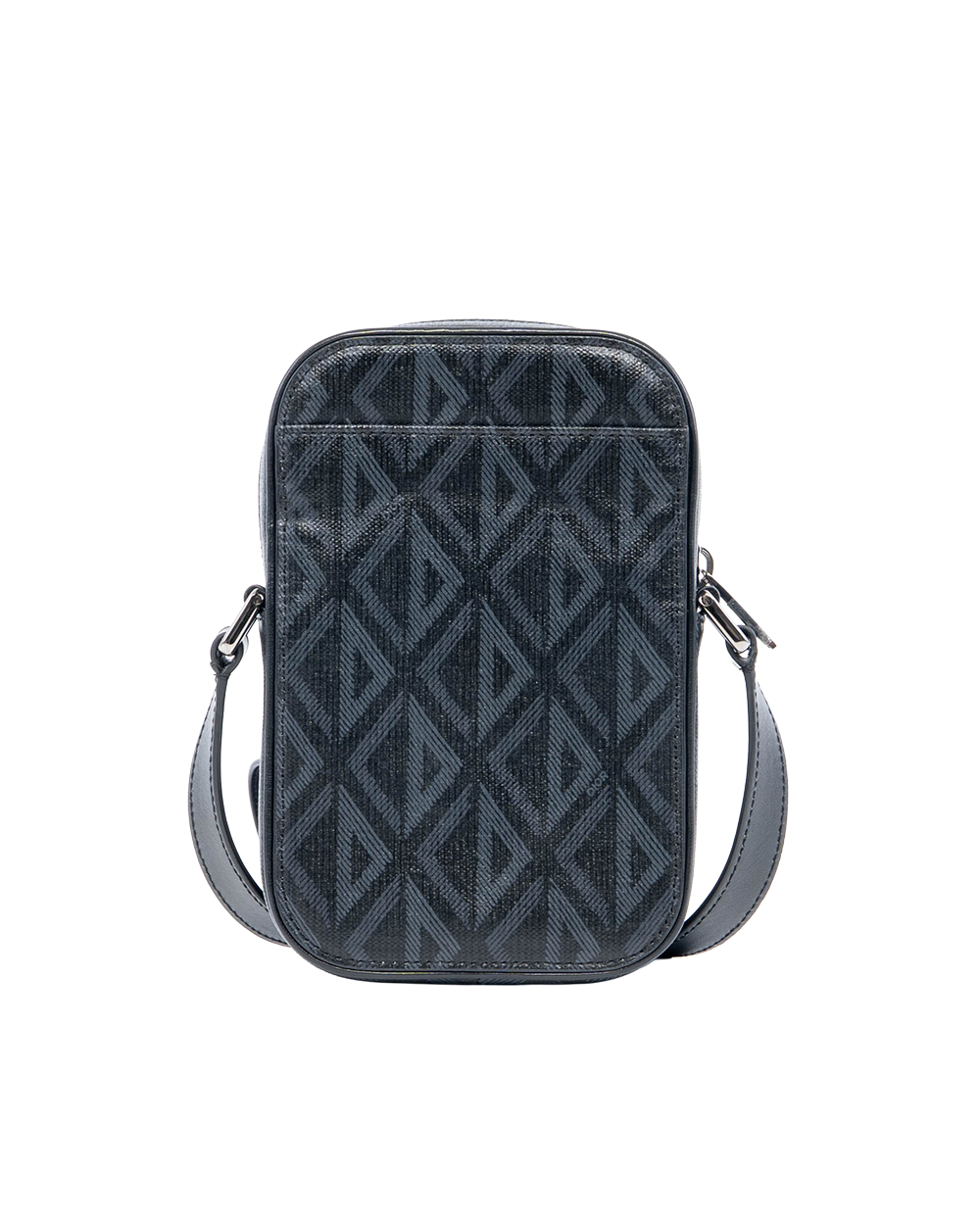 DIOR HIT THE ROAD VERTICAL POUCH MINI BLACK CANVAS SHW 15 BO 0222 07320
