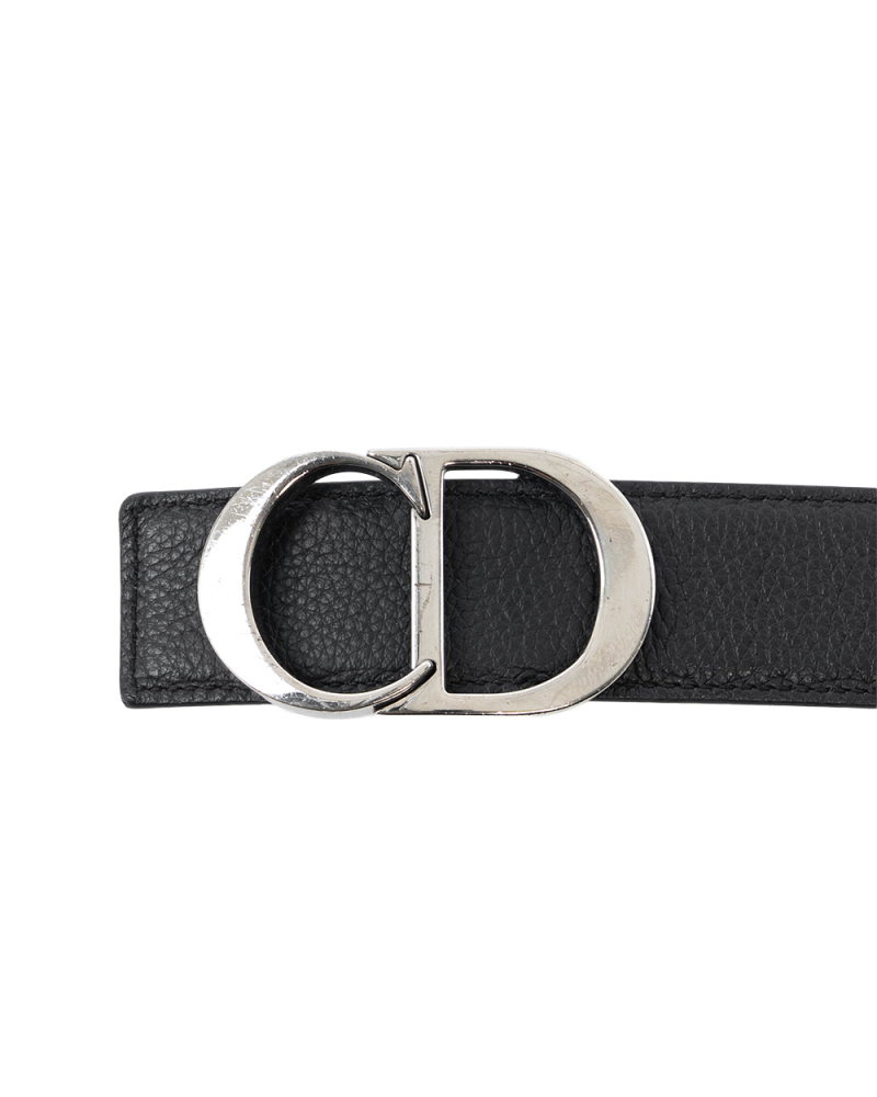 DIOR HOMME BELT 95 BLACK CALF SHW 23 MA 0242 0338