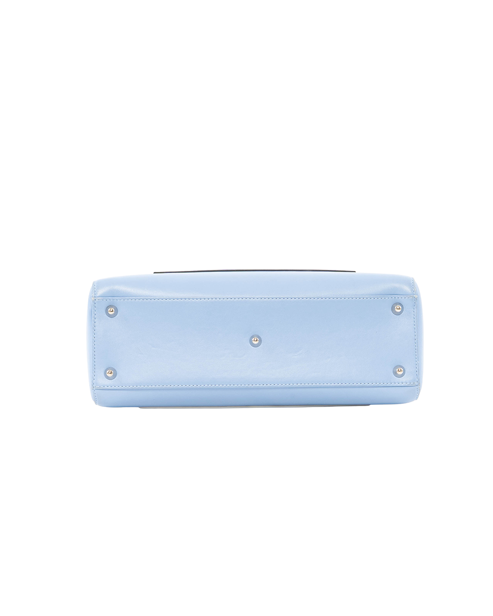 DIOR LADY L FORNT POCKET MEDIUM BLUE BLACK CALF SHW 18 MA 0154 7065