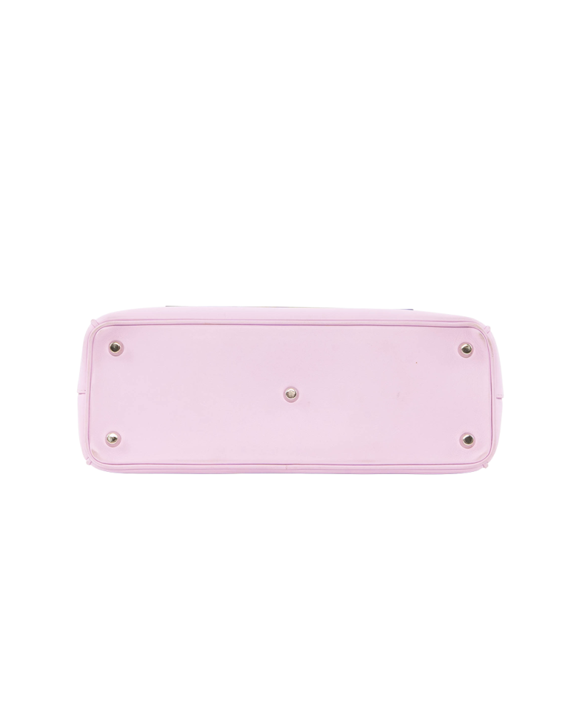 DIOR LADY L FORNT POCKET MEDIUM PURPLE BLACK CALF SHW 17 BO 0174 7085