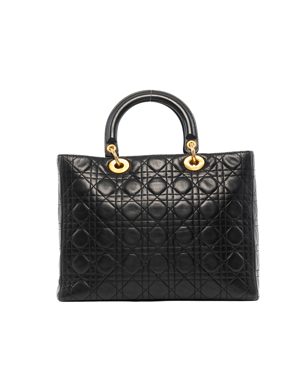 DIOR LADY LARGE BLACK CALF GHW MA 0997 7819