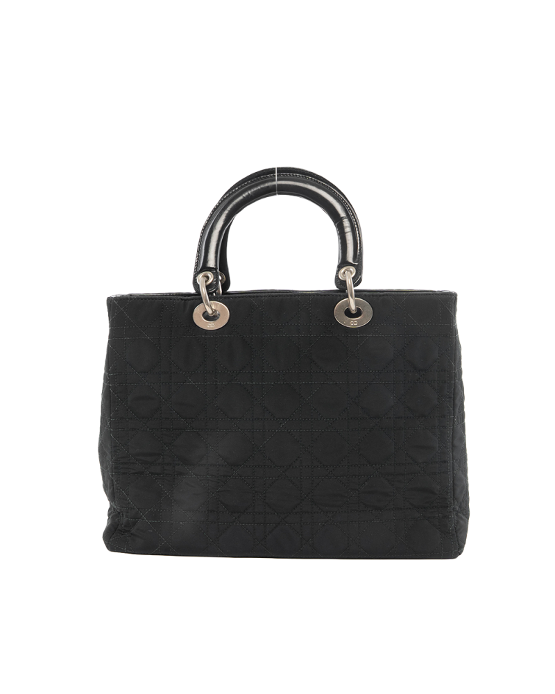 DIOR LADY LARGE BLACK NYLON SHW RU 0977 0813