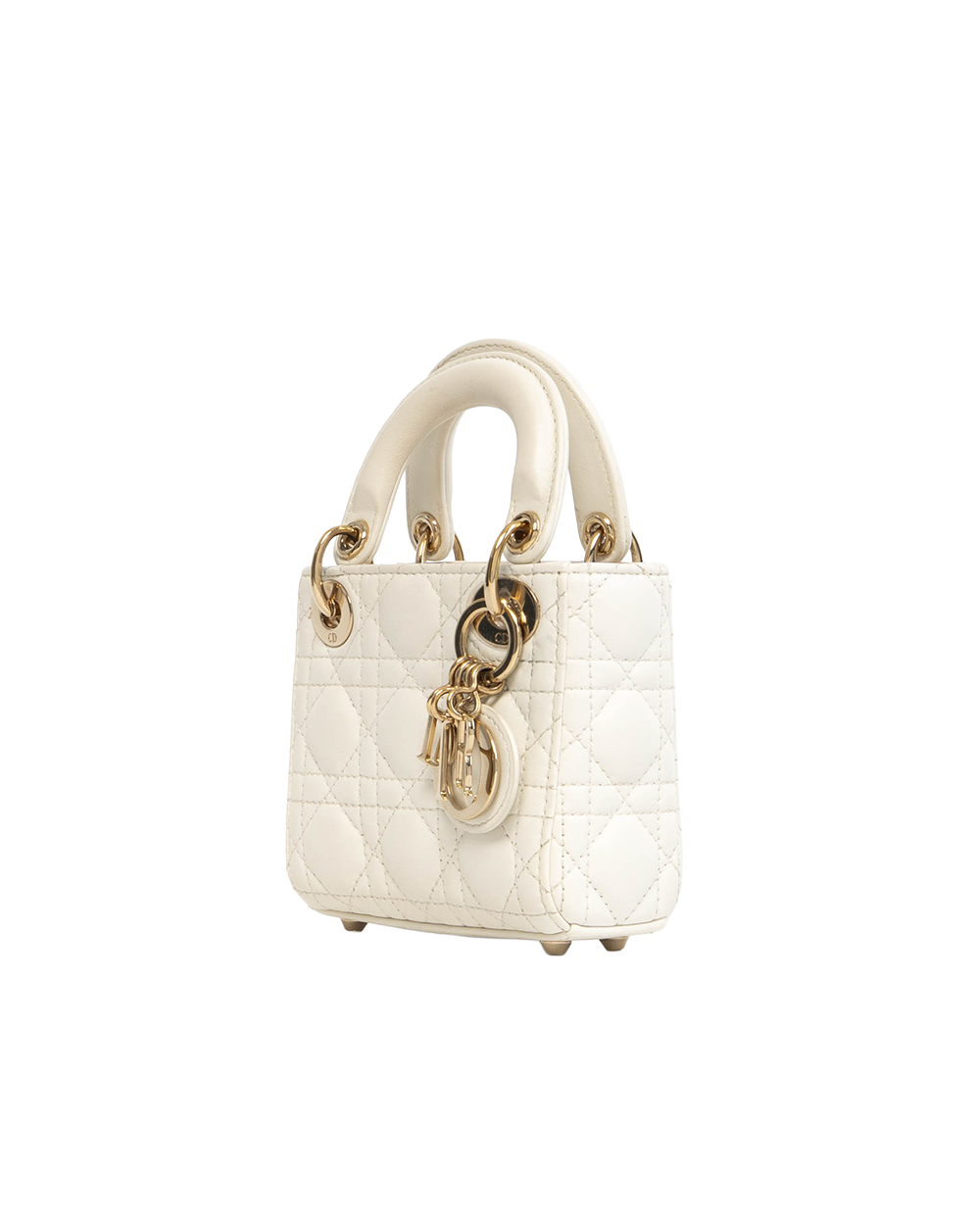 DIOR LADY MICRO WHITE LAMB GHW 10 MA 0222 5500