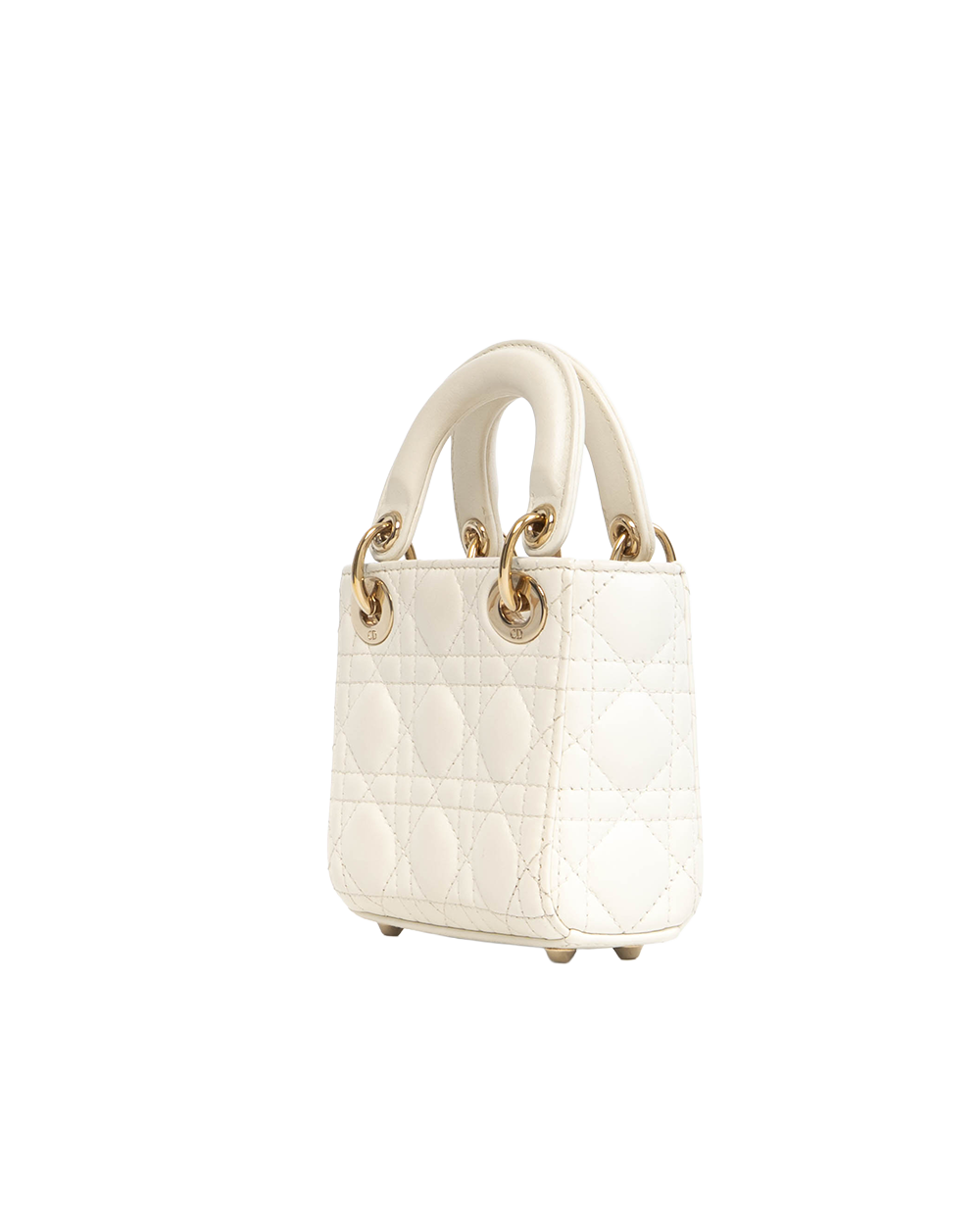 DIOR LADY MICRO WHITE LAMB GHW 10 MA 0222 5501