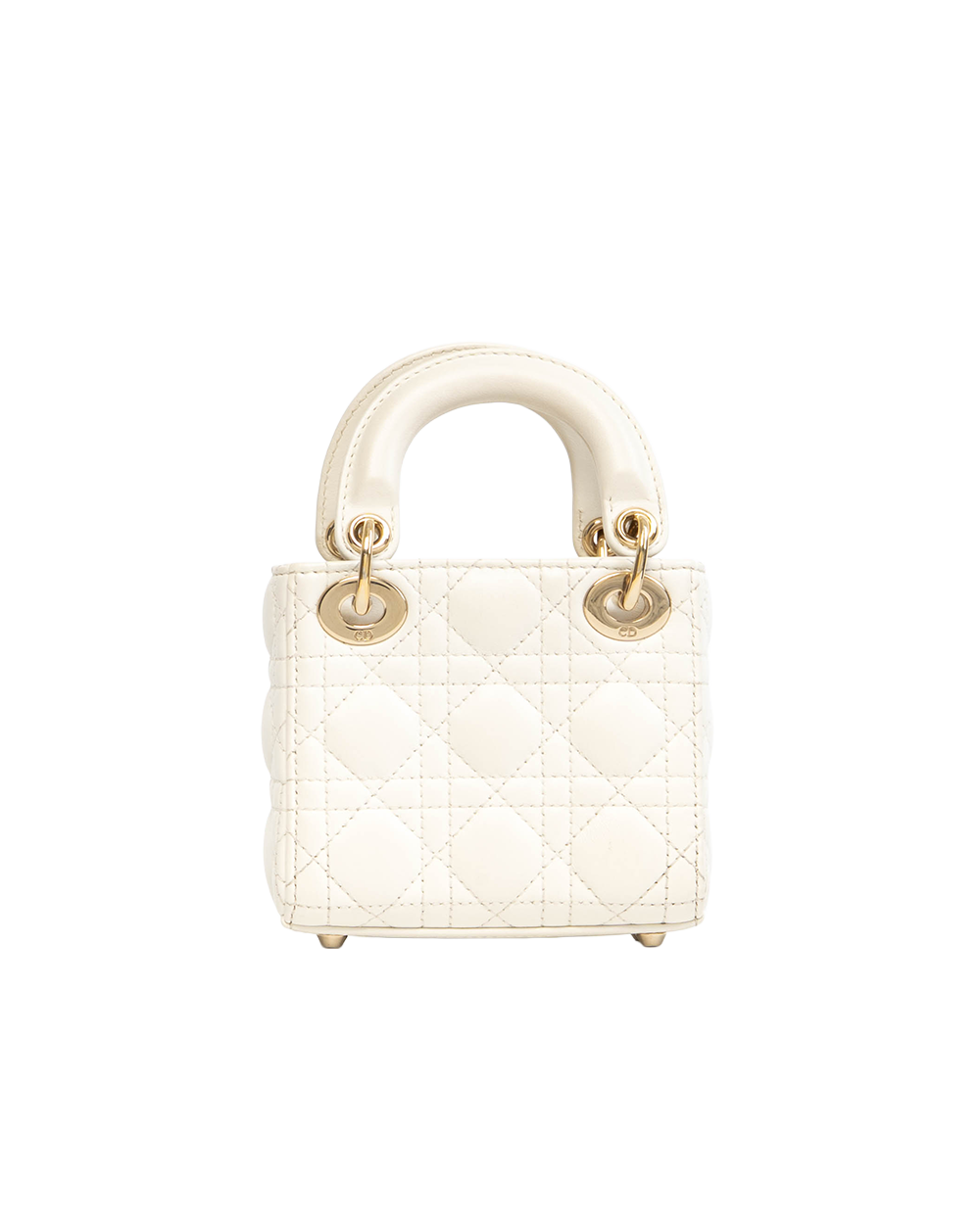 DIOR LADY MICRO WHITE LAMB GHW 10 MA 0222 5502