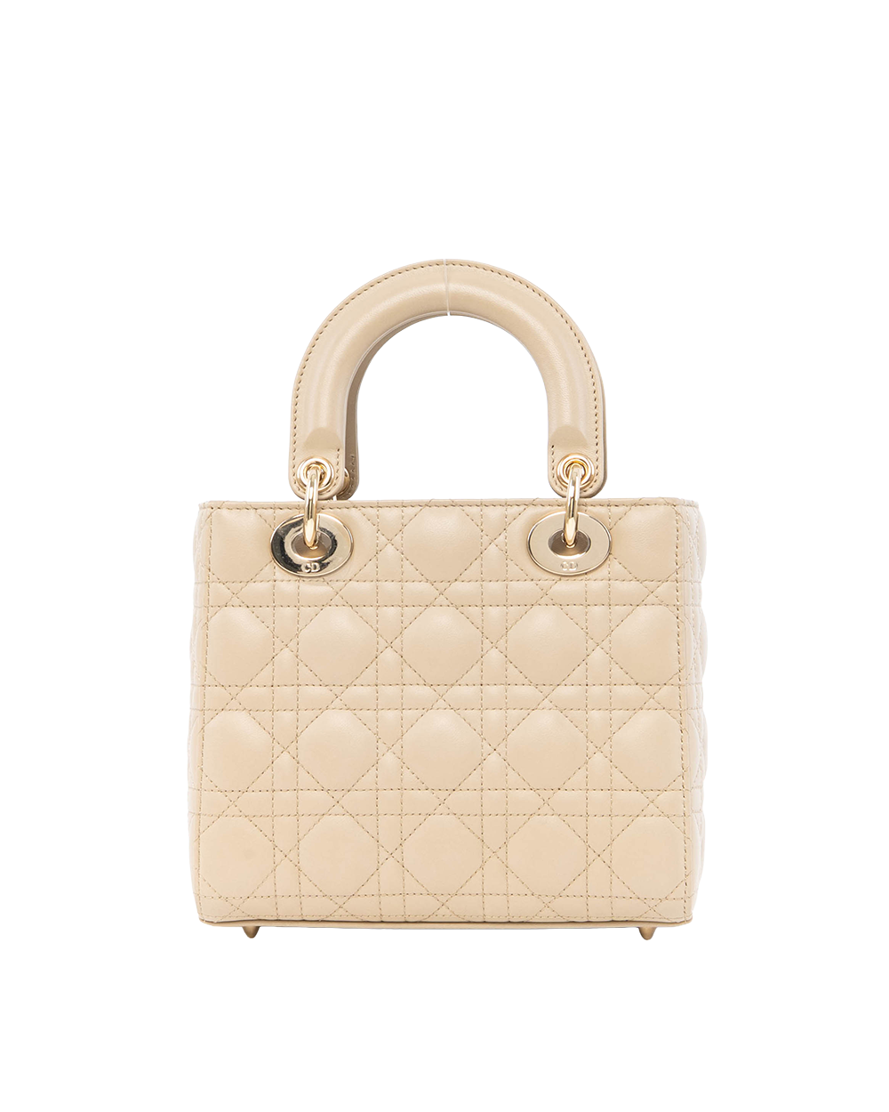 DIOR LADY SMALL BEIGE LAMB GHW 01 RU 0242 4945