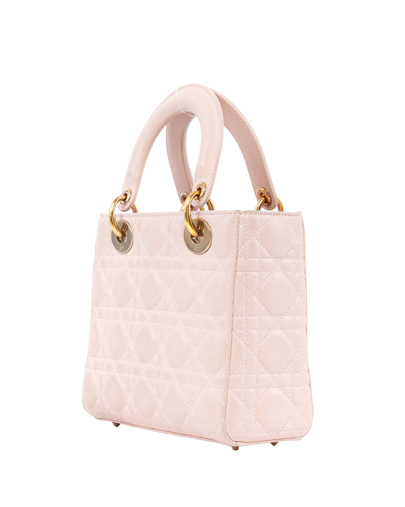 DIOR LADY SMALL PINK LAMB GHW 29 MA 1116 2102