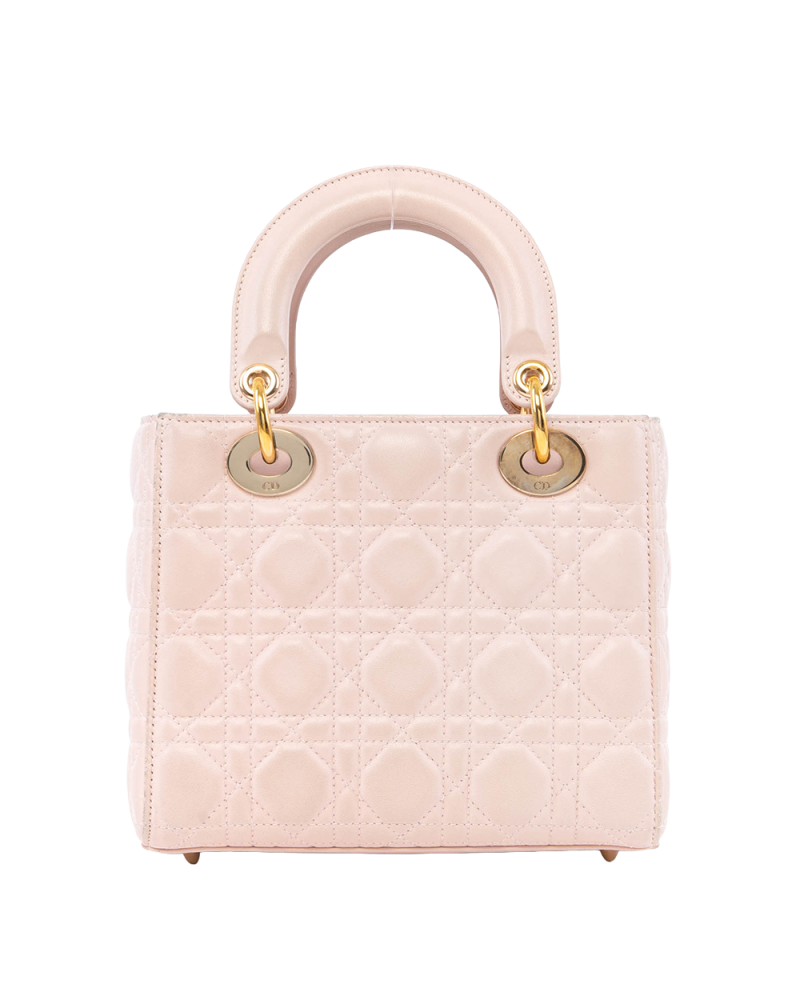 DIOR LADY SMALL PINK LAMB GHW 29 MA 1116 2103