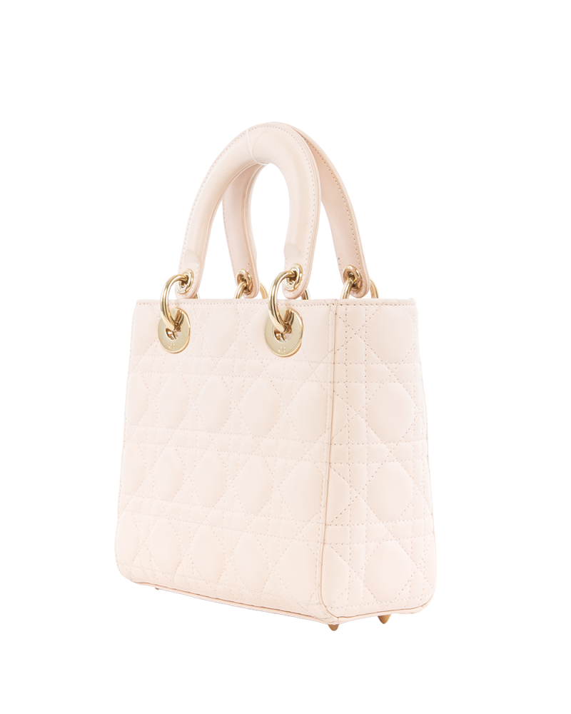 DIOR LADY SMALL PINK LAMB GHW 29 MA 1129 9552