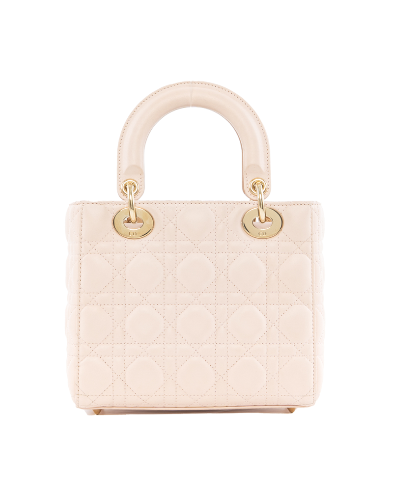 DIOR LADY SMALL PINK LAMB GHW 29 MA 1129 9553