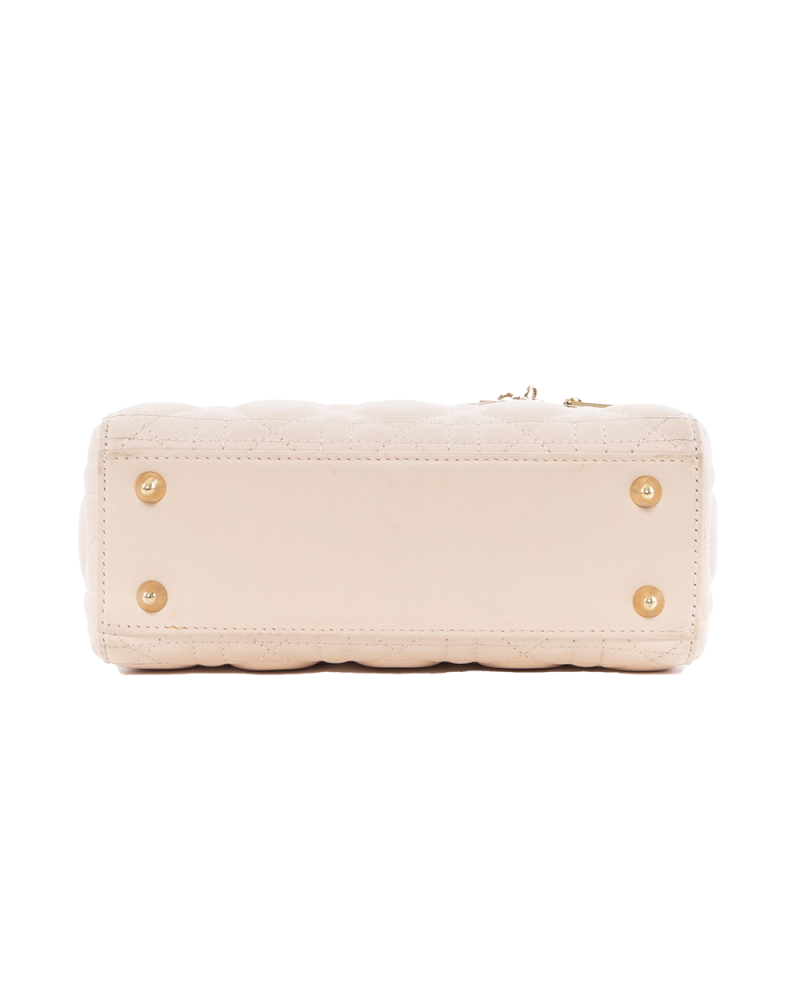 DIOR LADY SMALL PINK LAMB GHW 29 MA 1129 9557