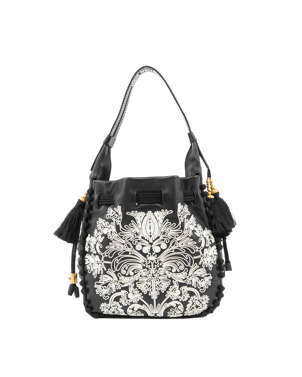 DIOR ORNAMENTAL CORNELY HOBO BAG BLACK LAMB GHW 01 RU 1202 5315