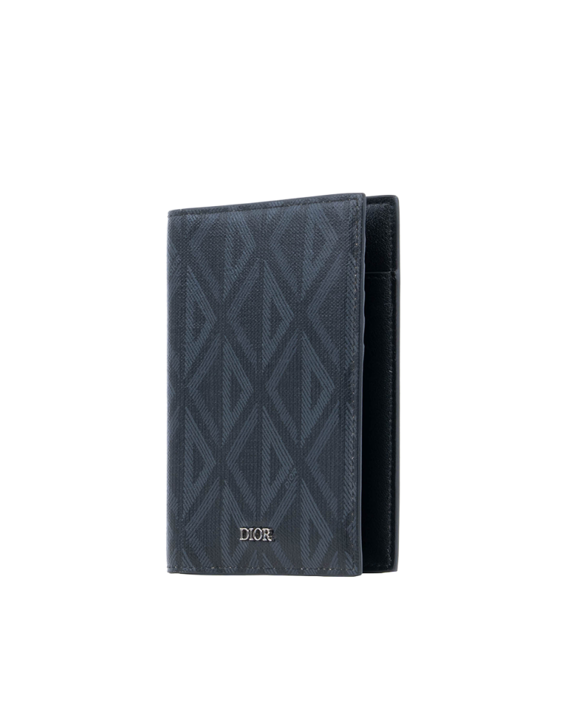 DIOR PASSPORT HOLDER BLACK CALF SHW 10 BO 0212 1276
