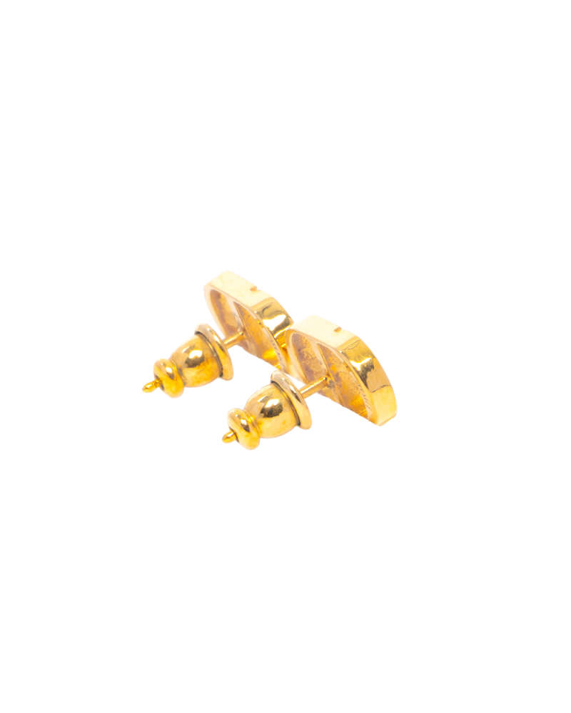 DIOR PETIT CD EARRING GOLD PEARL GHW 0074