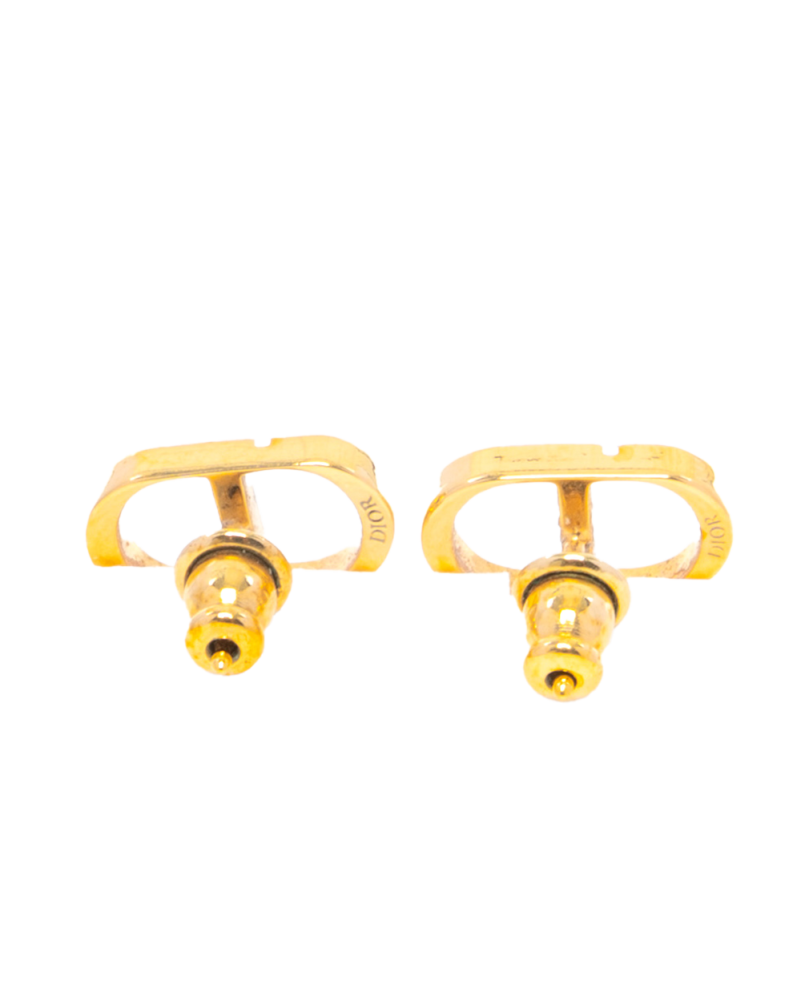 DIOR PETIT CD EARRING GOLD PEARL GHW 0075