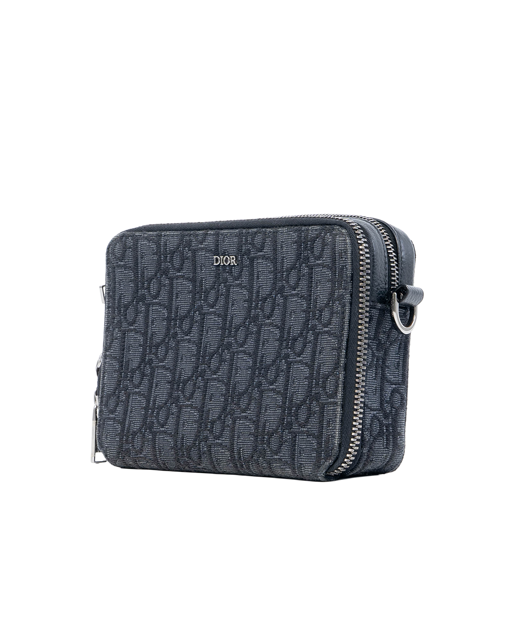 DIOR POUCH WITH STRAP BLACK OBLIQUE JACQUARD SHW 05337