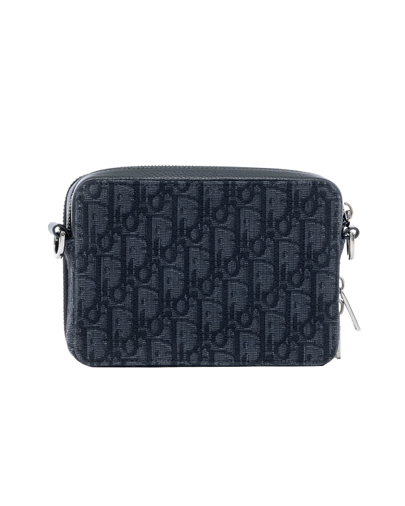 DIOR POUCH WITH STRAP BLACK OBLIQUE JACQUARD SHW 05339