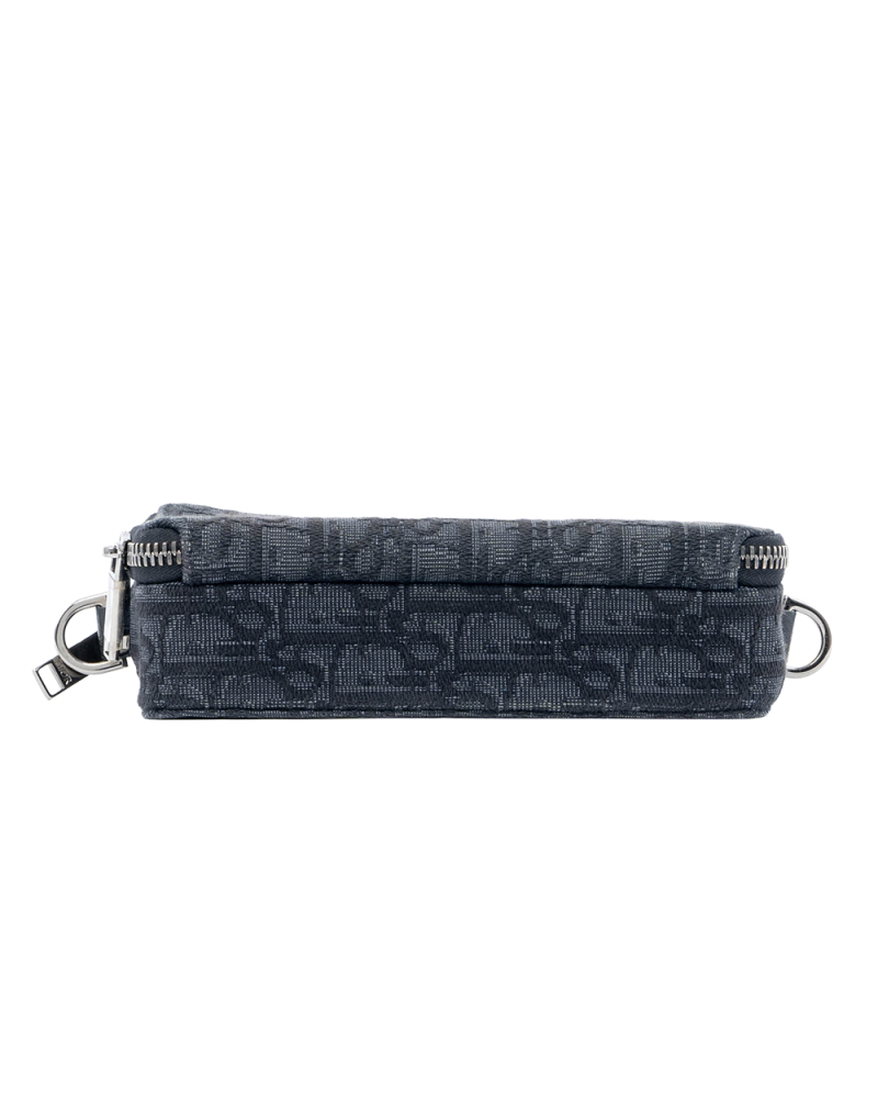 DIOR POUCH WITH STRAP BLACK OBLIQUE JACQUARD SHW 05340