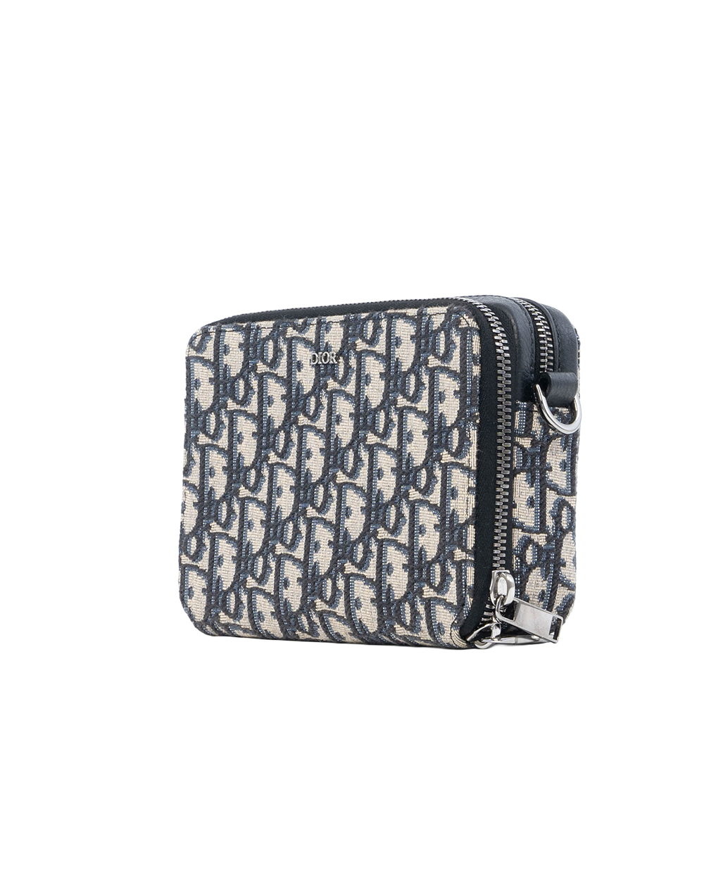 DIOR POUCH WITH STRAP WHITE OBLIQUE JACQUARD SHW 16 BO 0233 00906