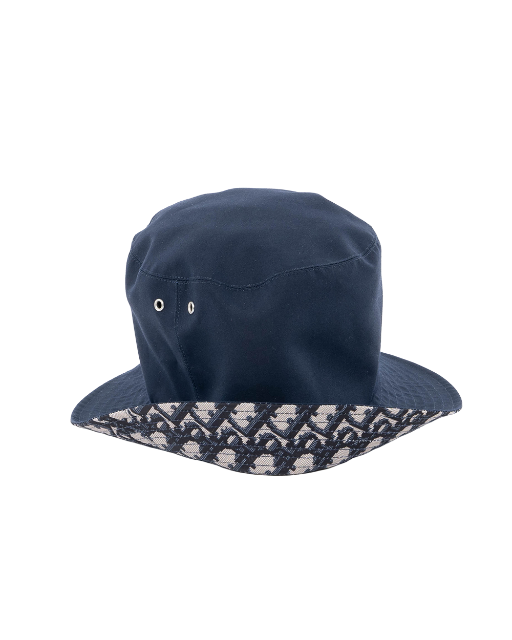 DIOR REVERSIBLE TEDDY D BUCKET HAT 57 OBLIQUE NAVY COTTON SHW 95TDD923A130 01429