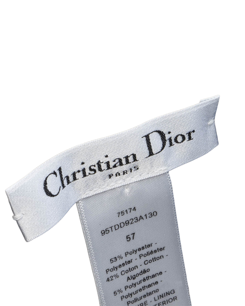 DIOR REVERSIBLE TEDDY D BUCKET HAT 57 OBLIQUE NAVY COTTON SHW 95TDD923A130 01437