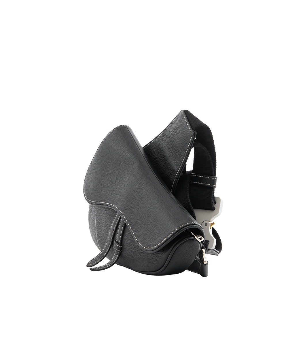 DIOR SADDEL BELT BAG BLACK CALF SHW 0472