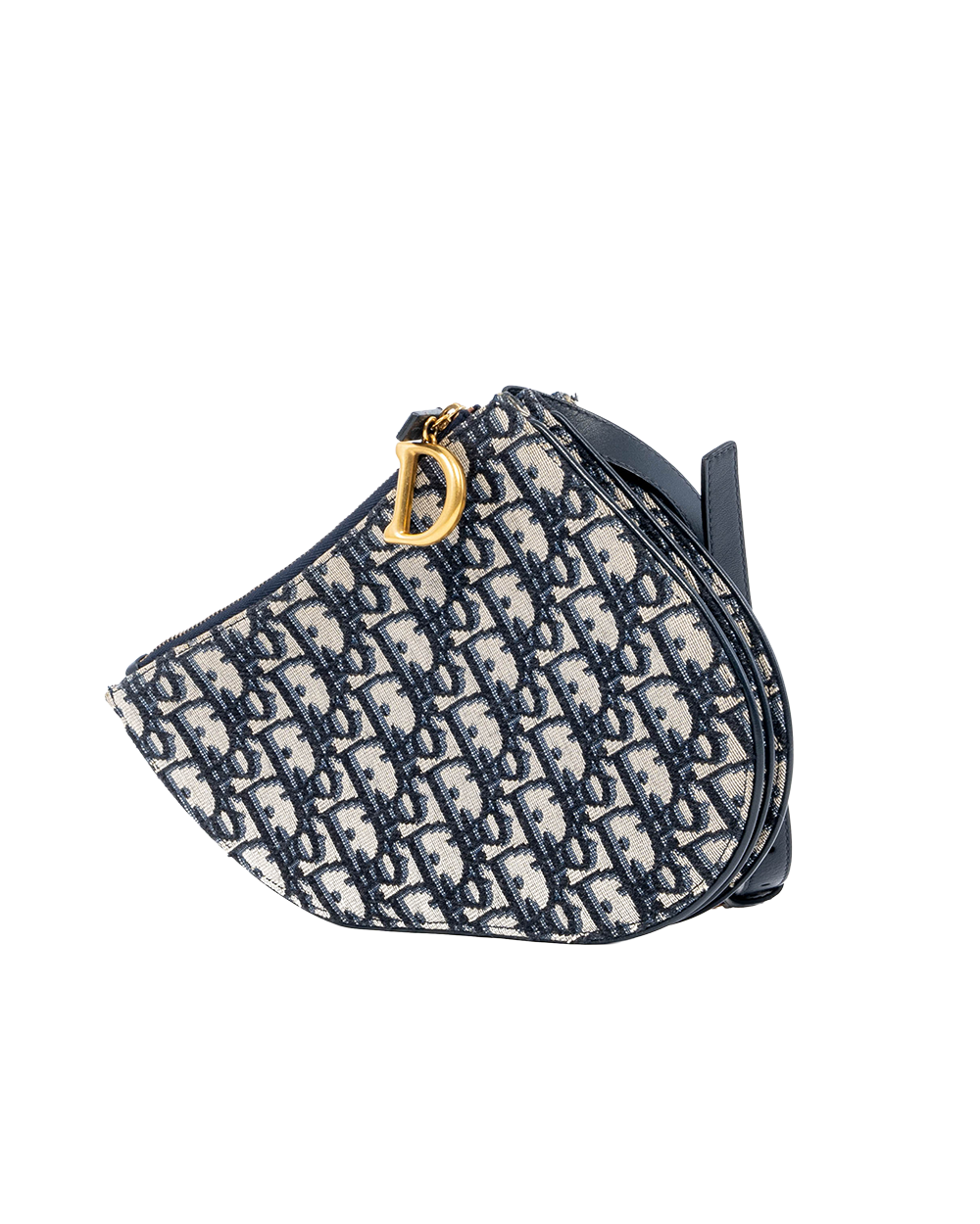 DIOR SADDEL BELT BAG WHITE OBLIQUE JACQUARD GHW 02898