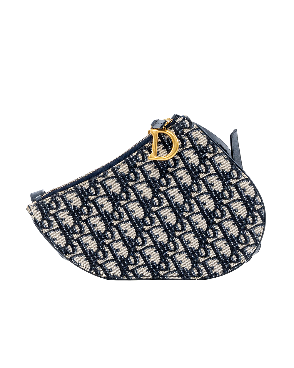 DIOR SADDEL BELT BAG WHITE OBLIQUE JACQUARD GHW 02899