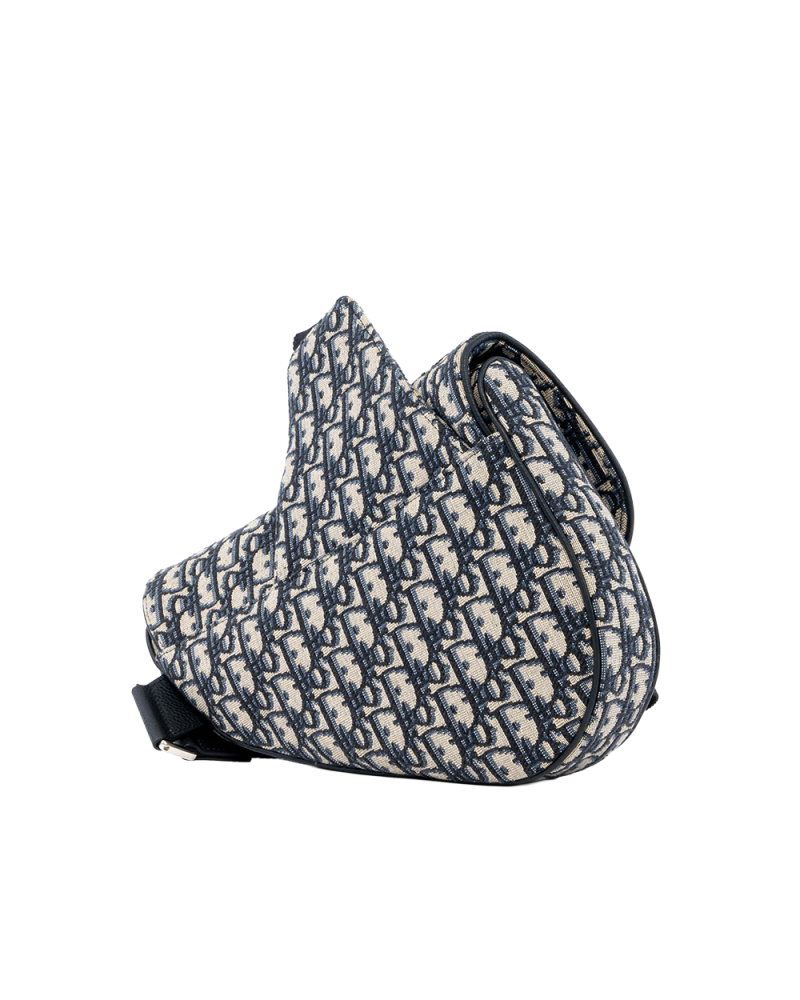 DIOR SADDEL BELT BAG WHITE OBLIQUE JACQUARD SHW 11 BO 0212 04059