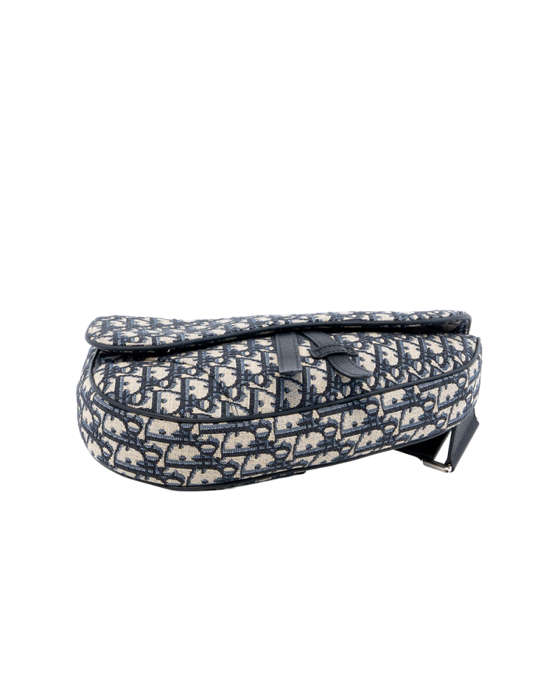 DIOR SADDEL BELT BAG WHITE OBLIQUE JACQUARD SHW 11 BO 0212 04061
