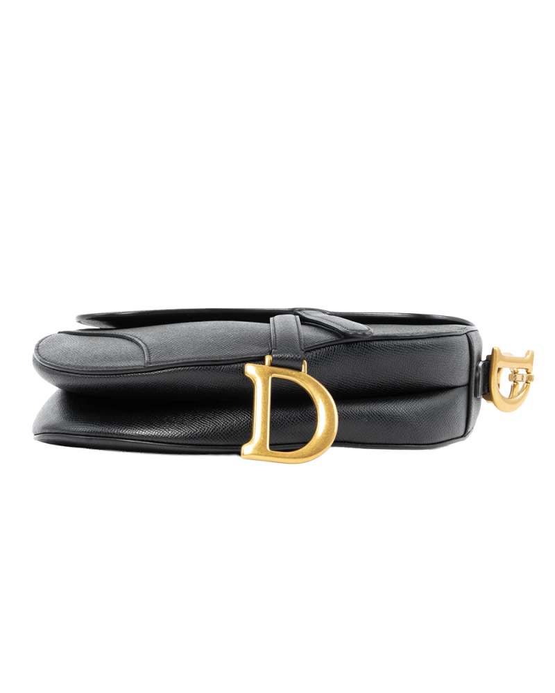 DIOR SADDEL MEDIUM BLACK CALF GHW 09 MA 0232 2128
