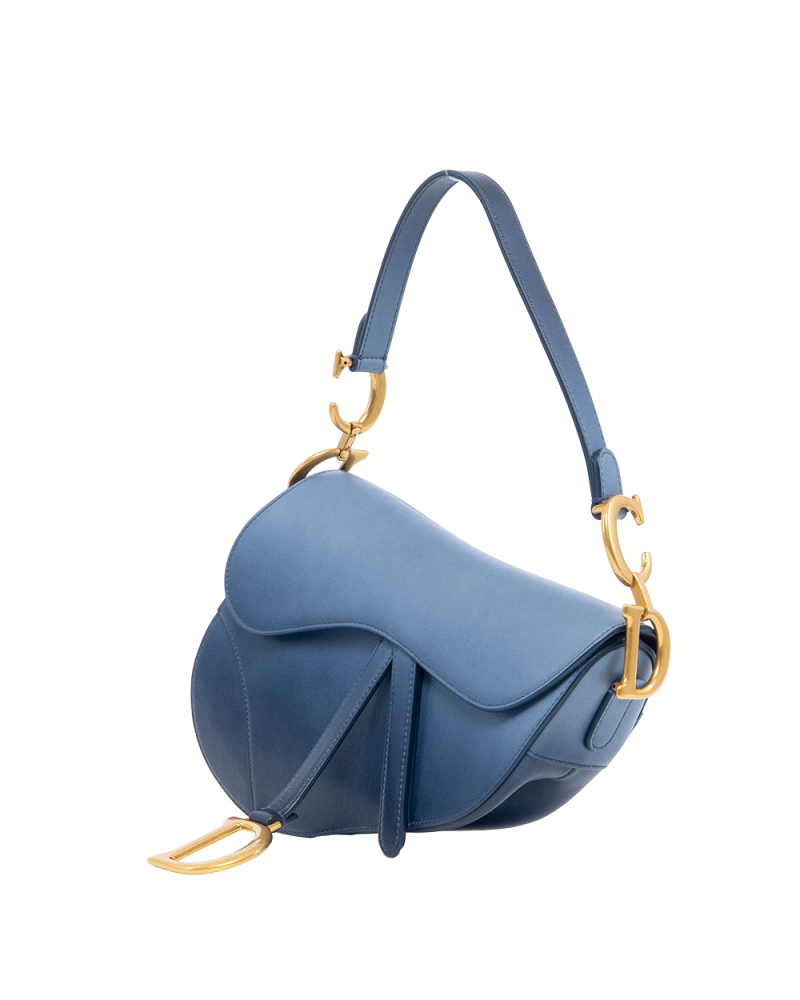 DIOR SADDEL MEDIUM BLUE CALF GHW 1133