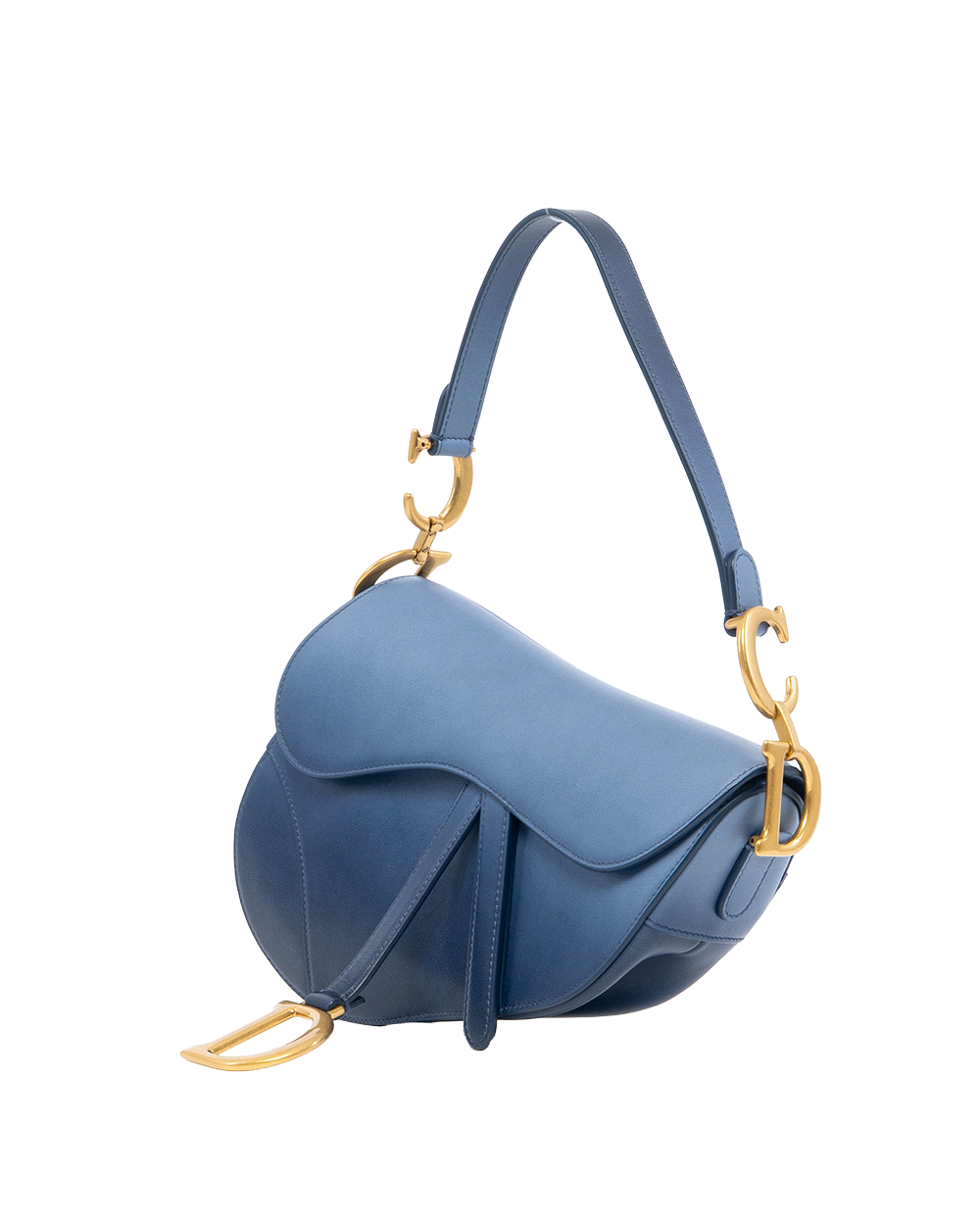 DIOR SADDEL MEDIUM BLUE CALF GHW 1133