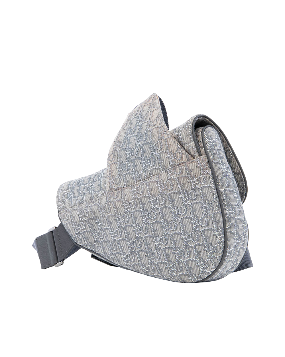 DIOR SADDLE MEDIUM RUTHENIUM OBLIQUE JACQUARD SHW 29 BO 0282 3040