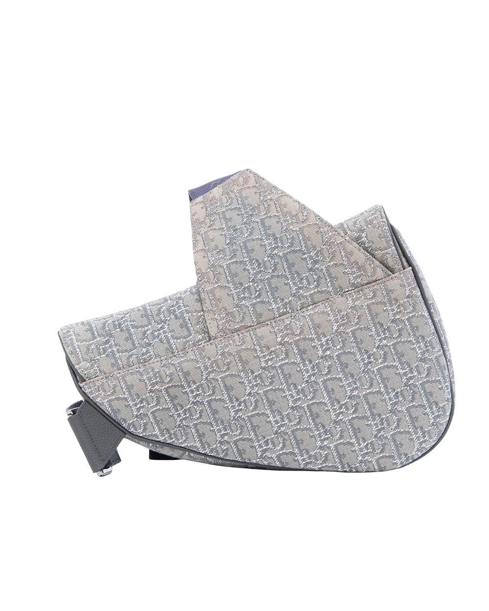 DIOR SADDLE MEDIUM RUTHENIUM OBLIQUE JACQUARD SHW 29 BO 0282 3041