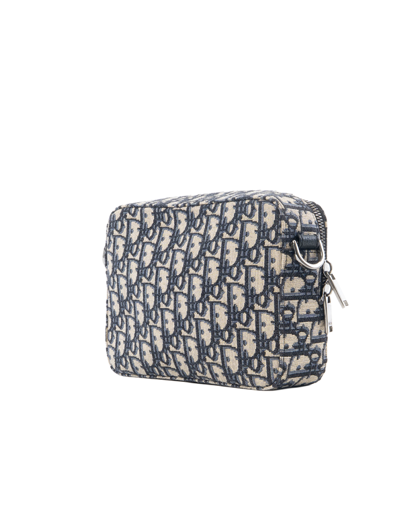 DIOR SAFARI MESSENGER BLUE NAVY OBLIQUE JACQUARD SHW 27 BO 1221 5328