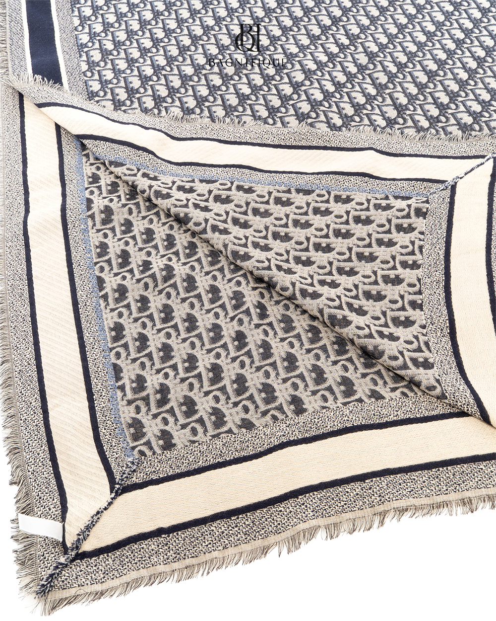 DIOR SCARF 140 140 WHITE OBLIQUE 7962