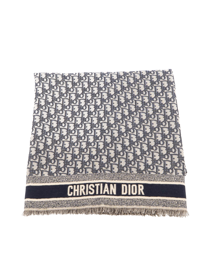 DIOR SCARF 140 140 WHITE OBLIQUE 7965