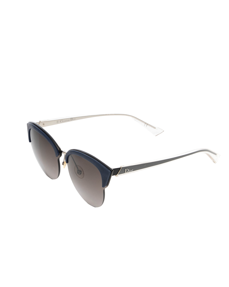 DIOR SUNGLASSES BLACK BLUE SHW 0606