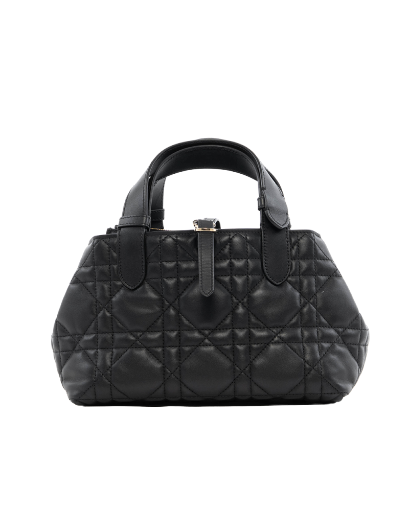 DIOR TOUJOURS BAG SMALL BLACK CALF GHW 7039