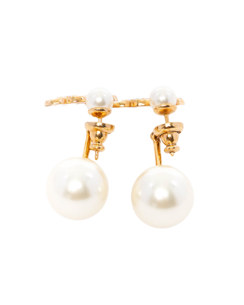 DIOR TRIBAL ZODIAC GOLD PEARL GHW 0268