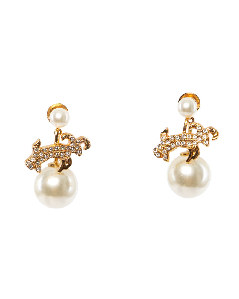 DIOR TRIBAL ZODIAC GOLD PEARL GHW 0269