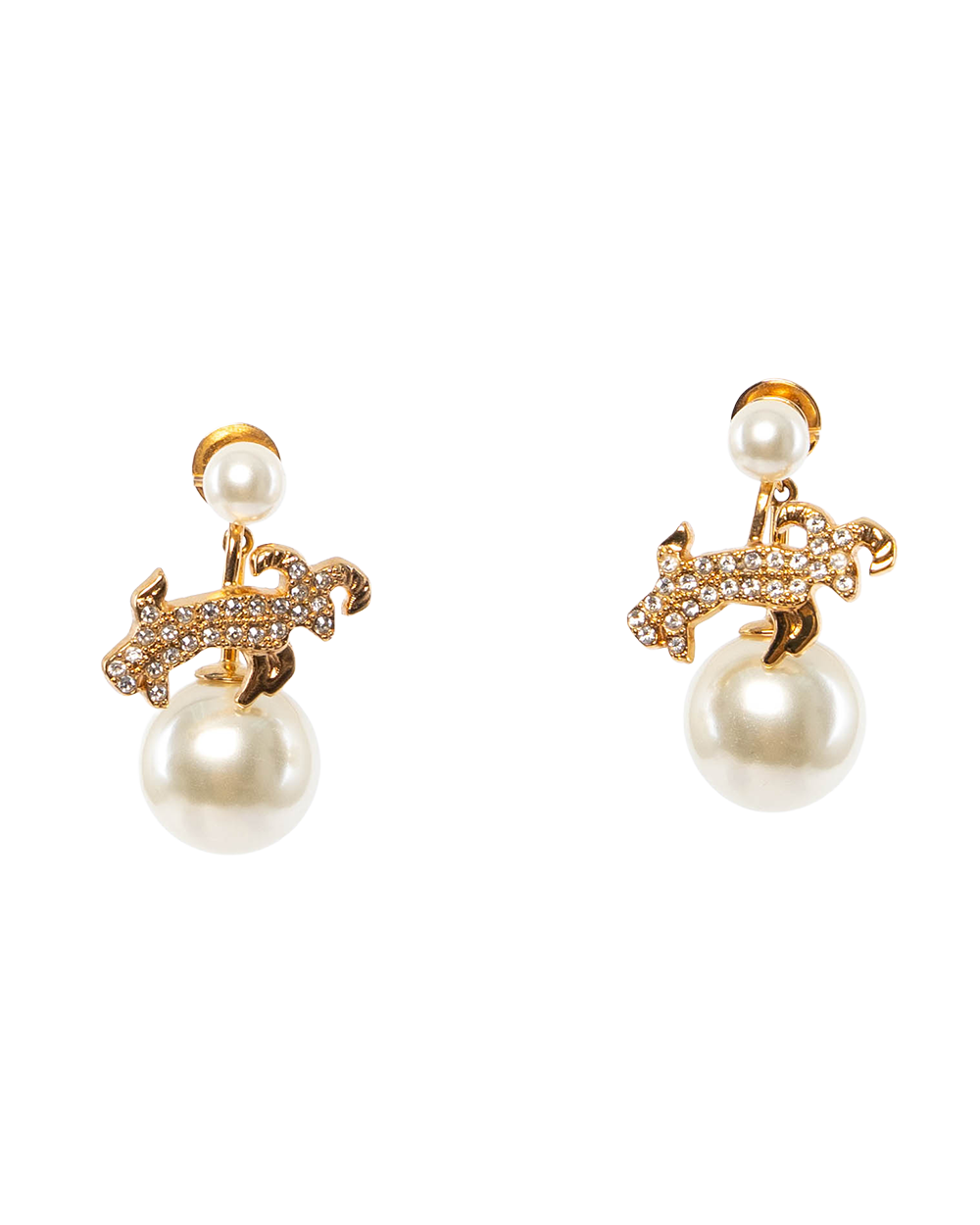 DIOR TRIBAL ZODIAC GOLD PEARL GHW 0269